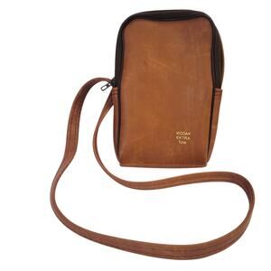 Kodak Ektra Vintage Crossbody Camera Shoulder Carry Bag Tote Leather Brown
